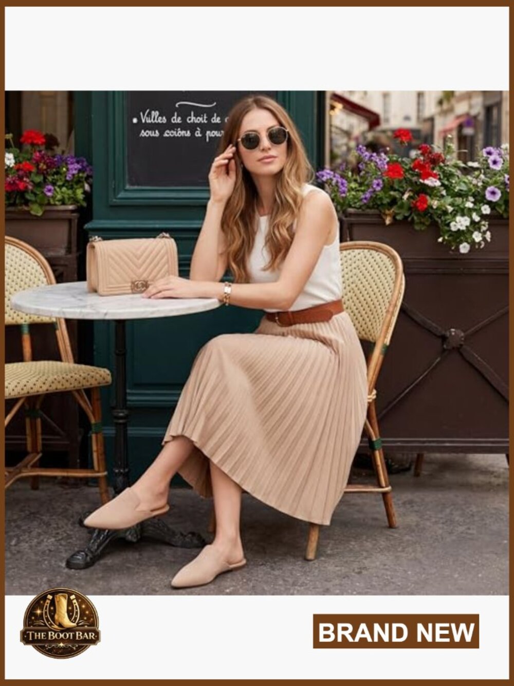 Pointed Toe Mules Slip On Flats Faux Suede Rubber Sole Comfortable Casual Work - Picture 2 of 7